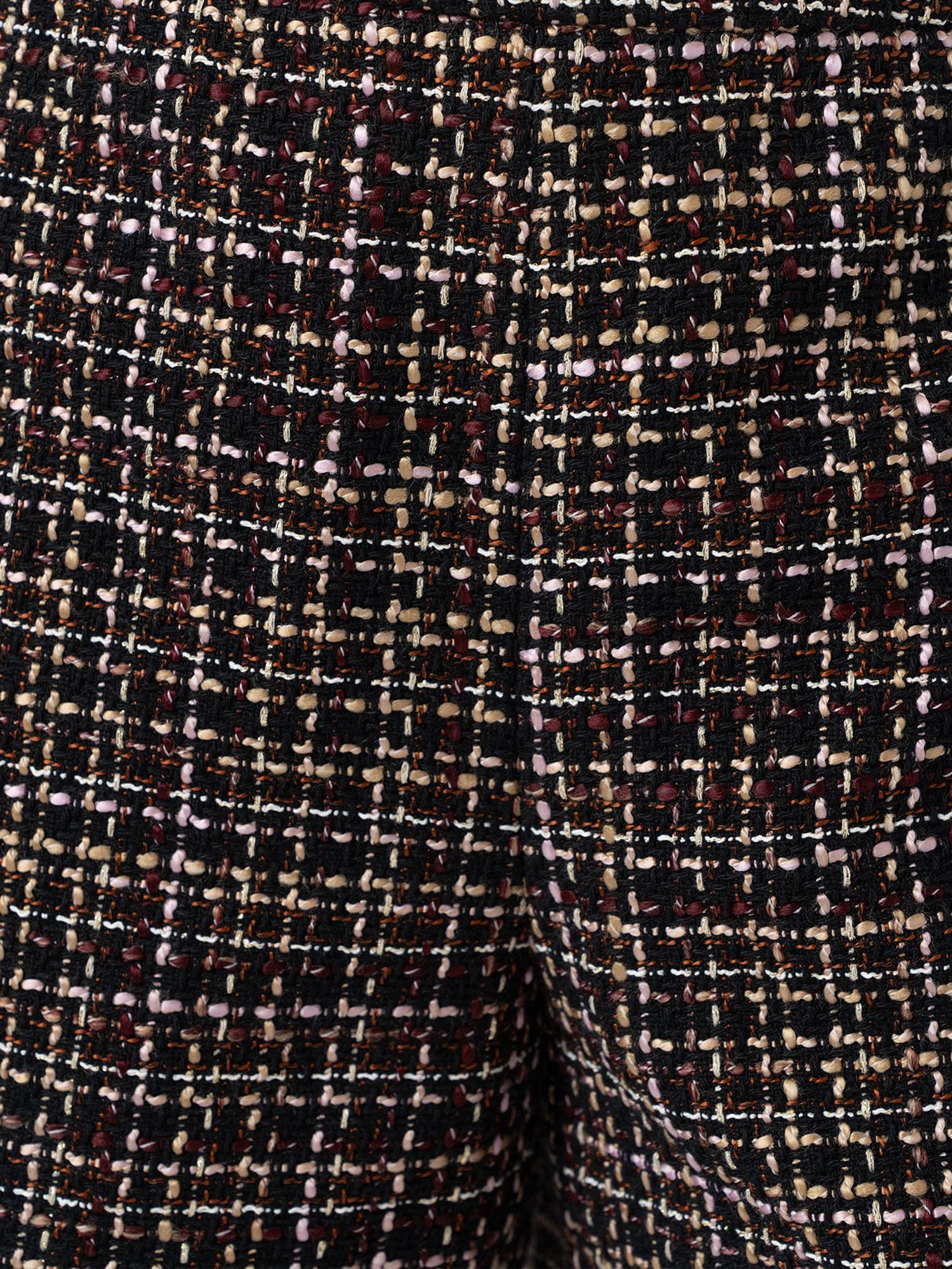 Astrid Short - Black/Burgundy/Gold Boucle - Women's Shorts | Saint + Sofia® USA